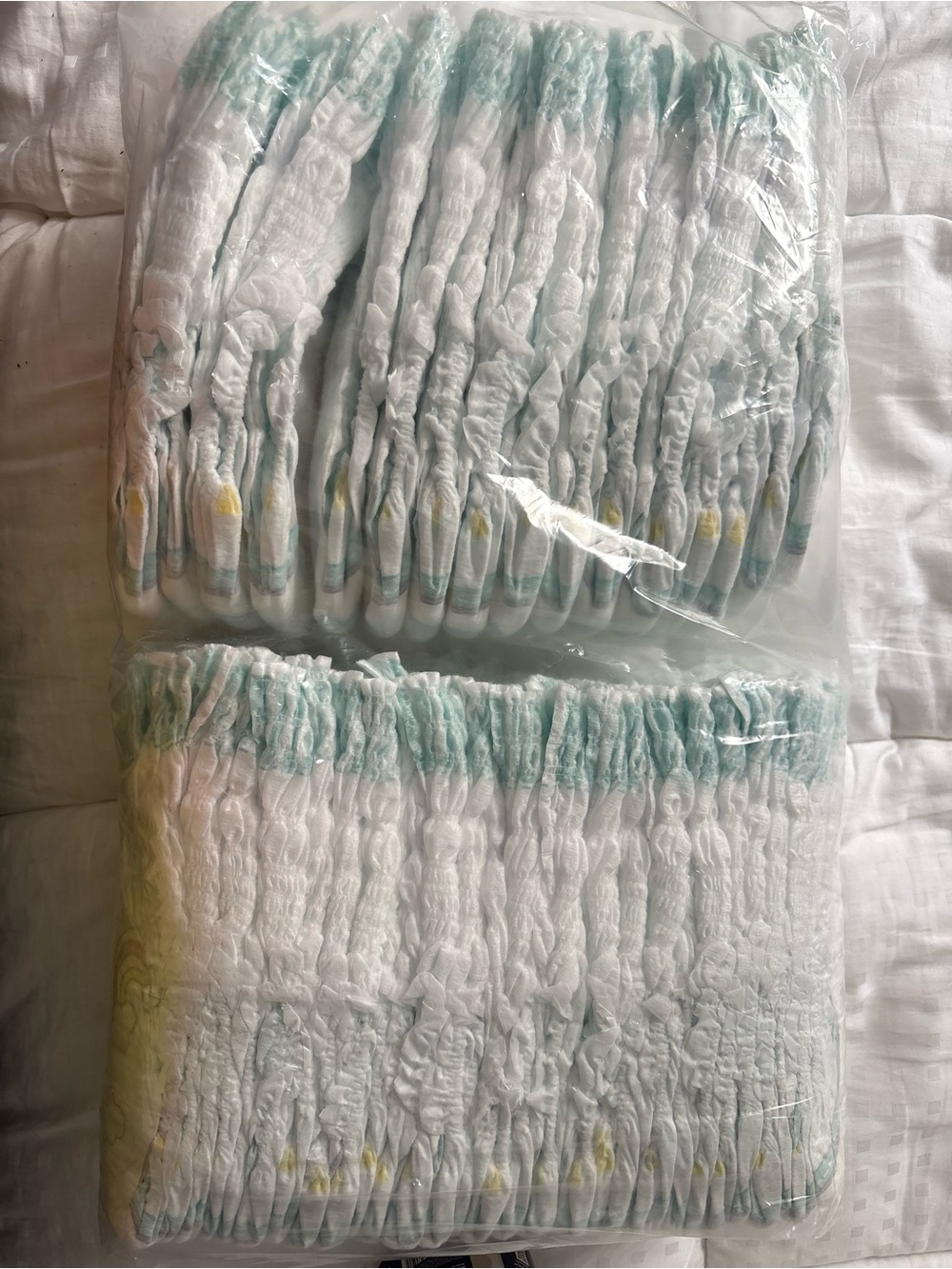 Kids Bottoms - White & Mint Baby pull upsPack